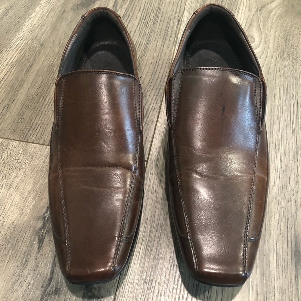 Aldo Square Toe Dress Shoes in Brown Size 9.5
